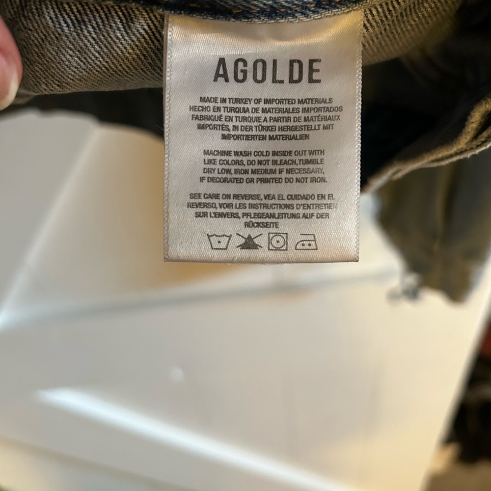 Agolde Shrunken Charli Denim Jacket - Picture 10 of 10